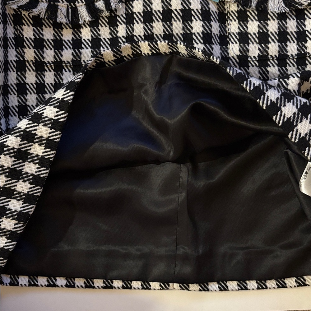 TYLER BOE ASHLEY Check Skirt Black/White NWT - Picture 12 of 15